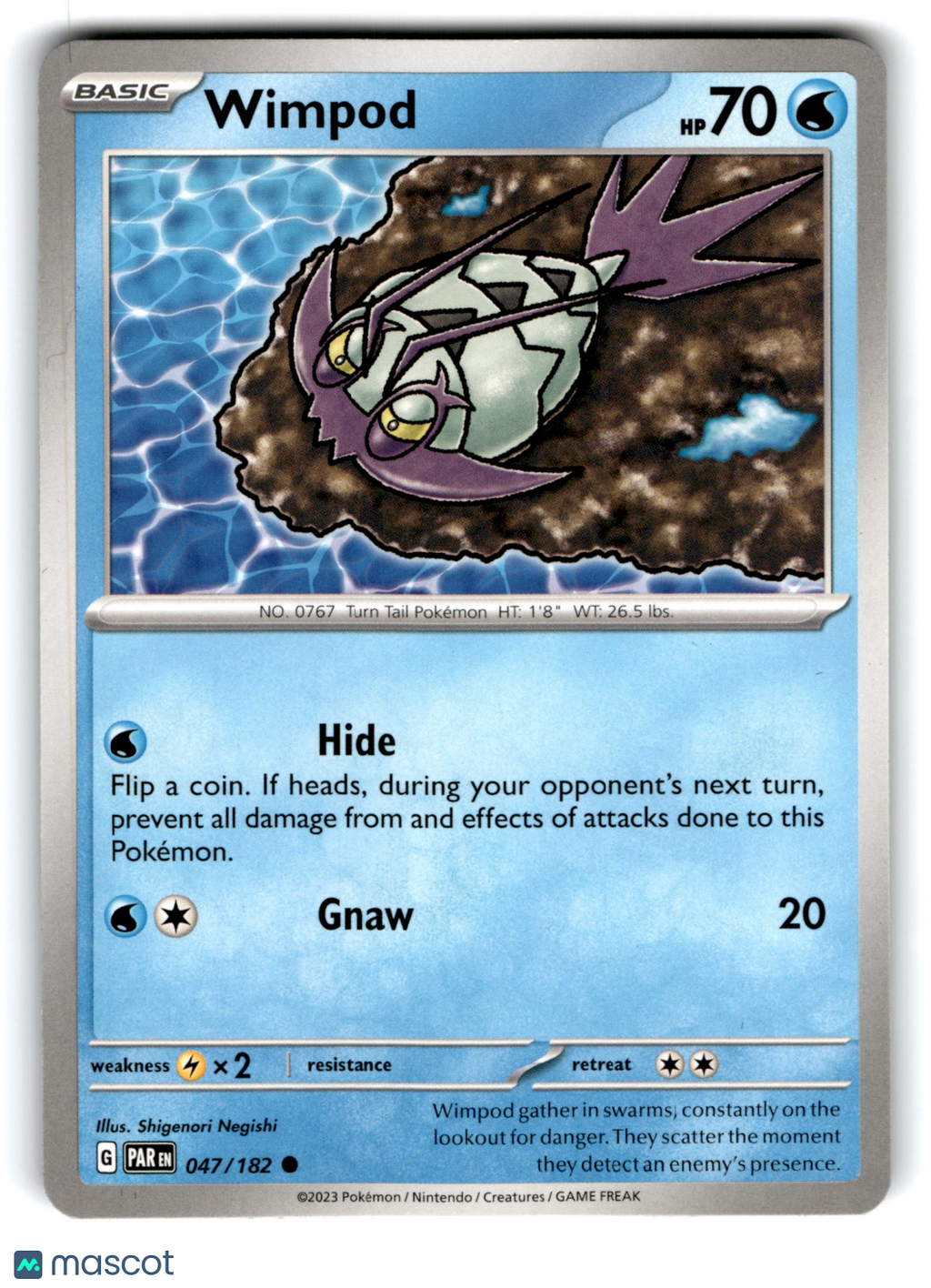 2023 Pokemon Wimpod #47/182