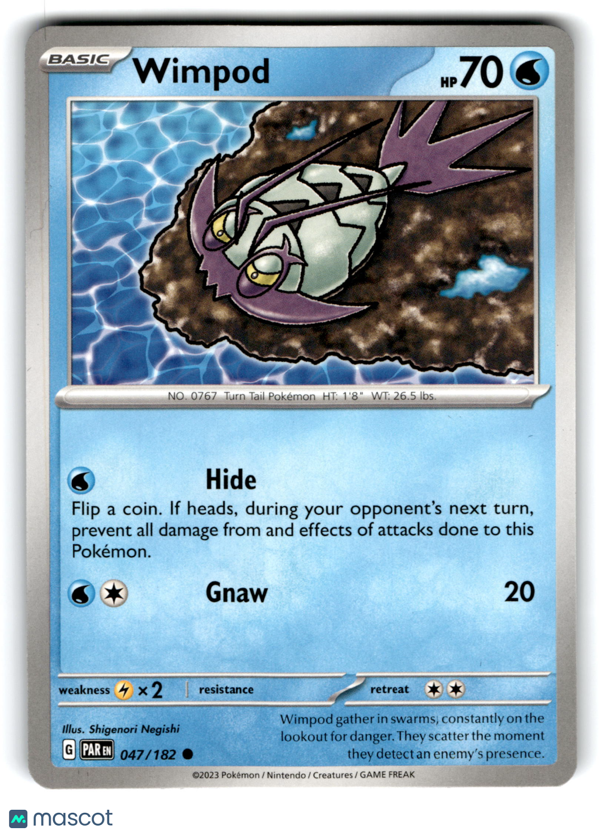 2023 Pokemon Wimpod #47/182
