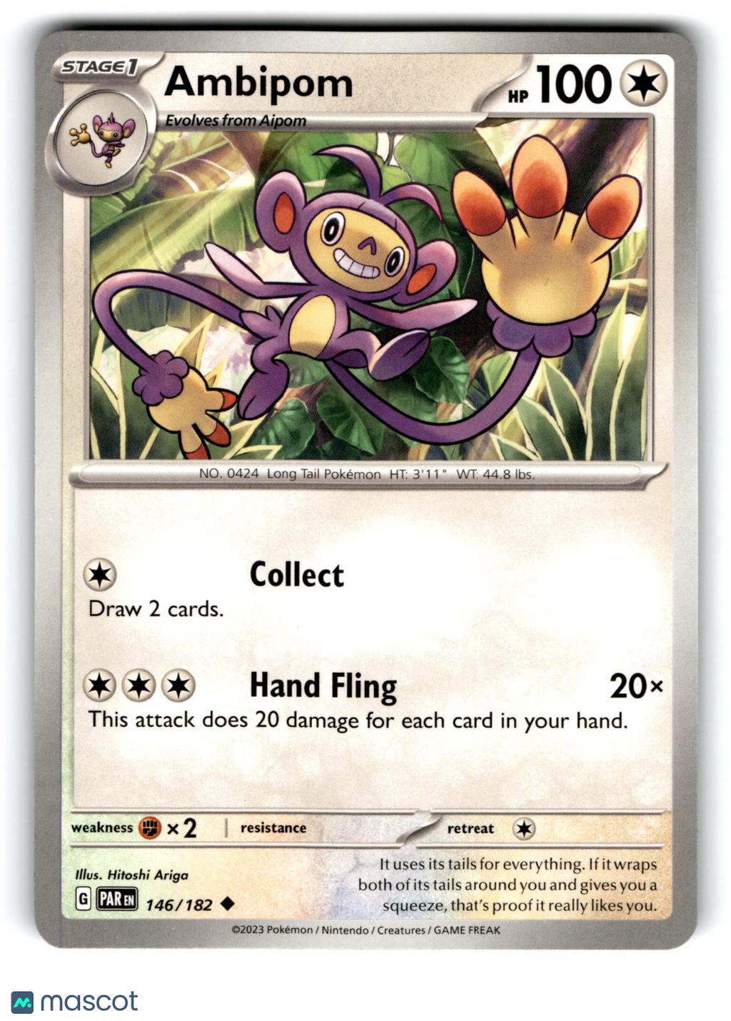 2023 Pokemon Ambipom #146/182