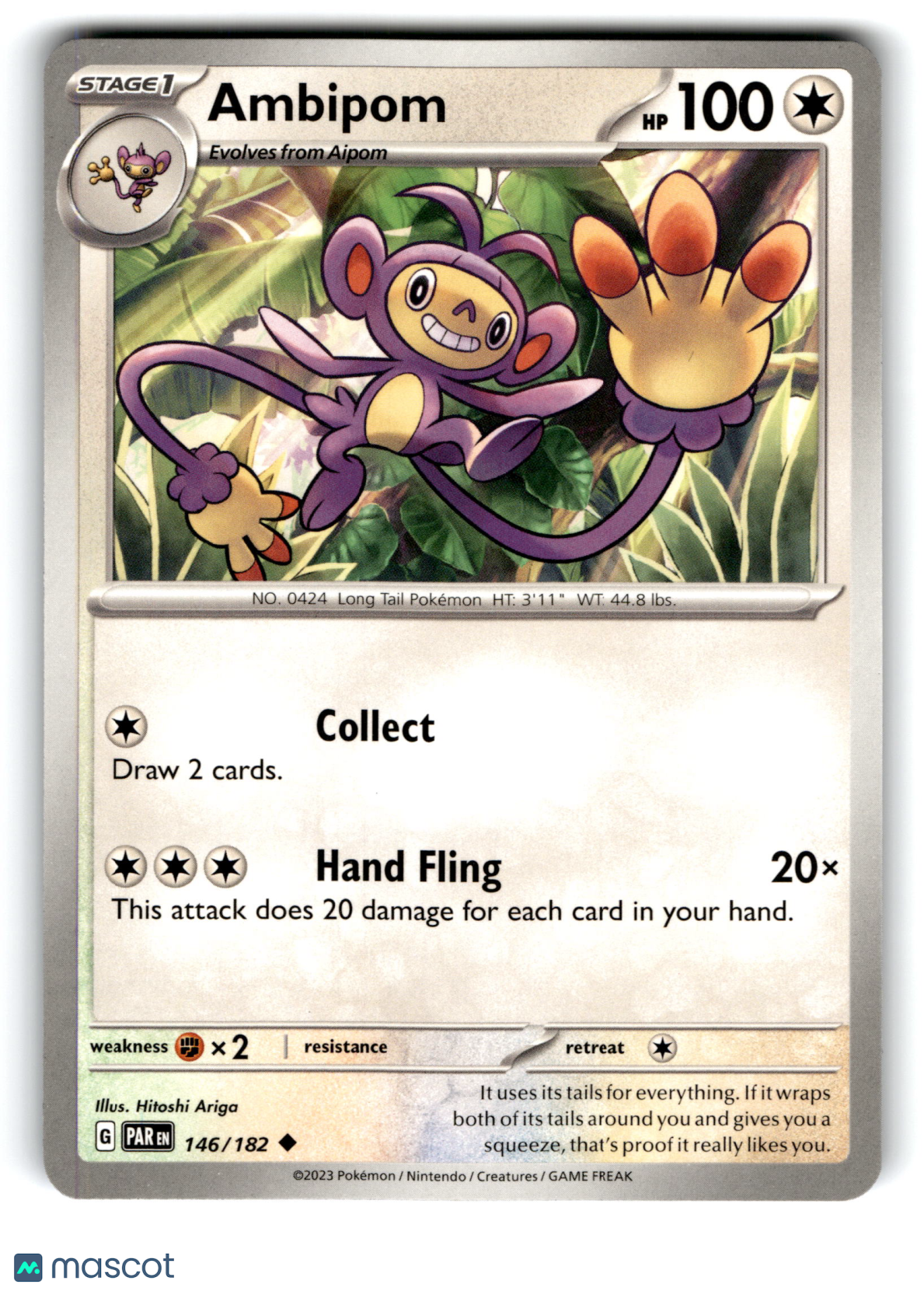 2023 Pokemon Ambipom #146/182