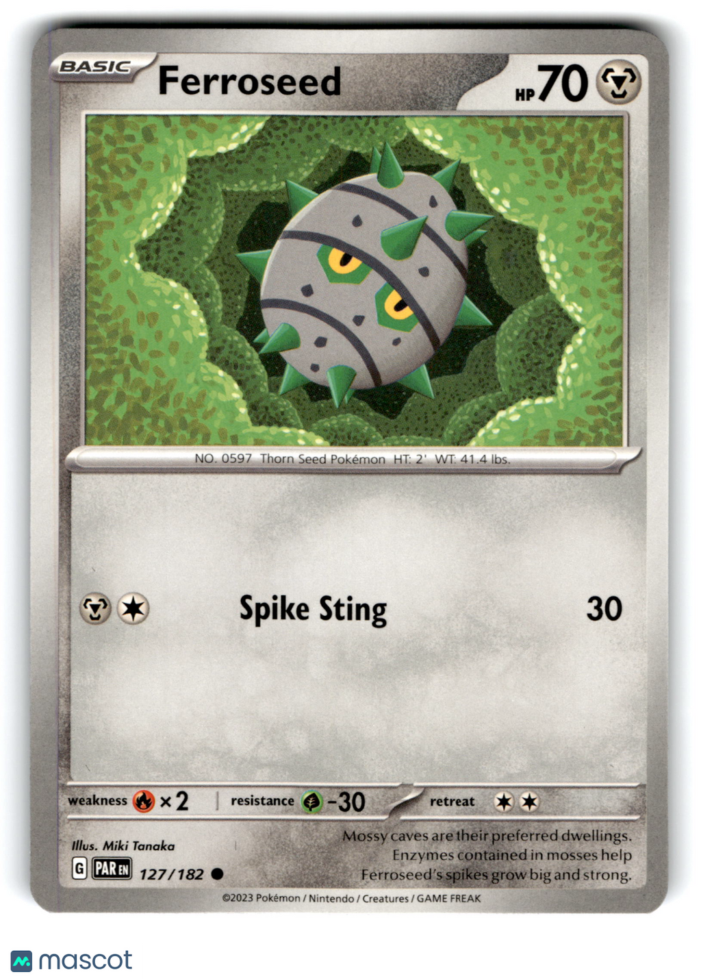 2023 Pokemon Ferroseed #127/182