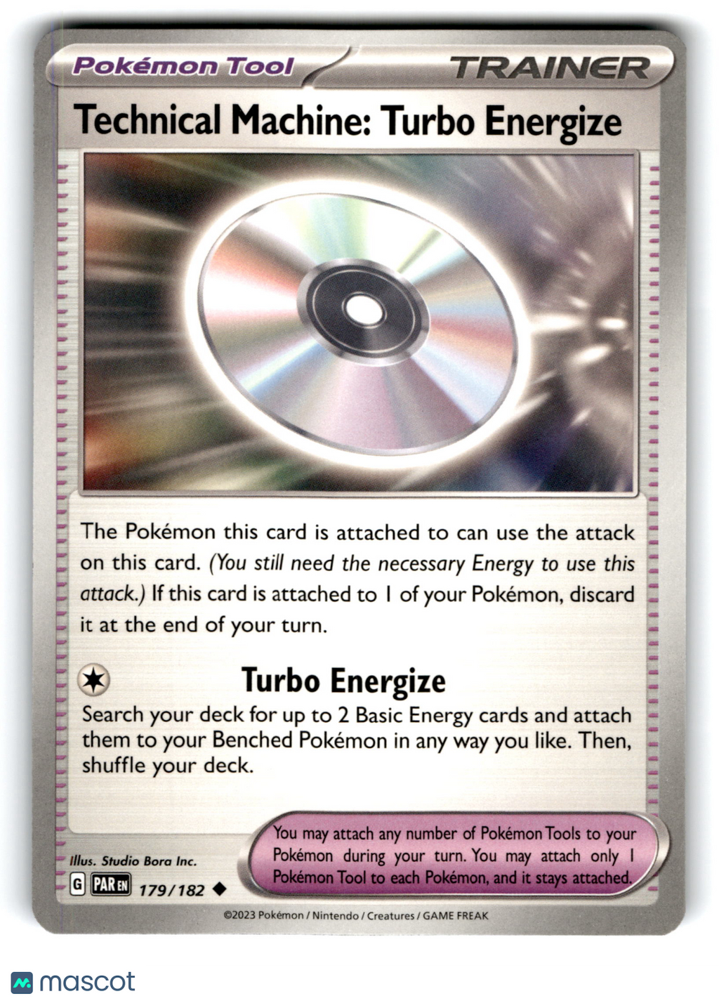 2023 Pokemon Technical Machine: Turbo Energize #179/182
