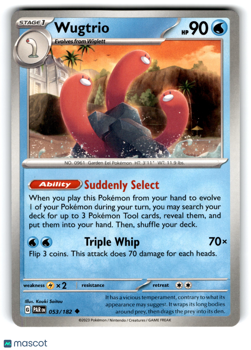 2023 Pokemon Wugtrio #53/182