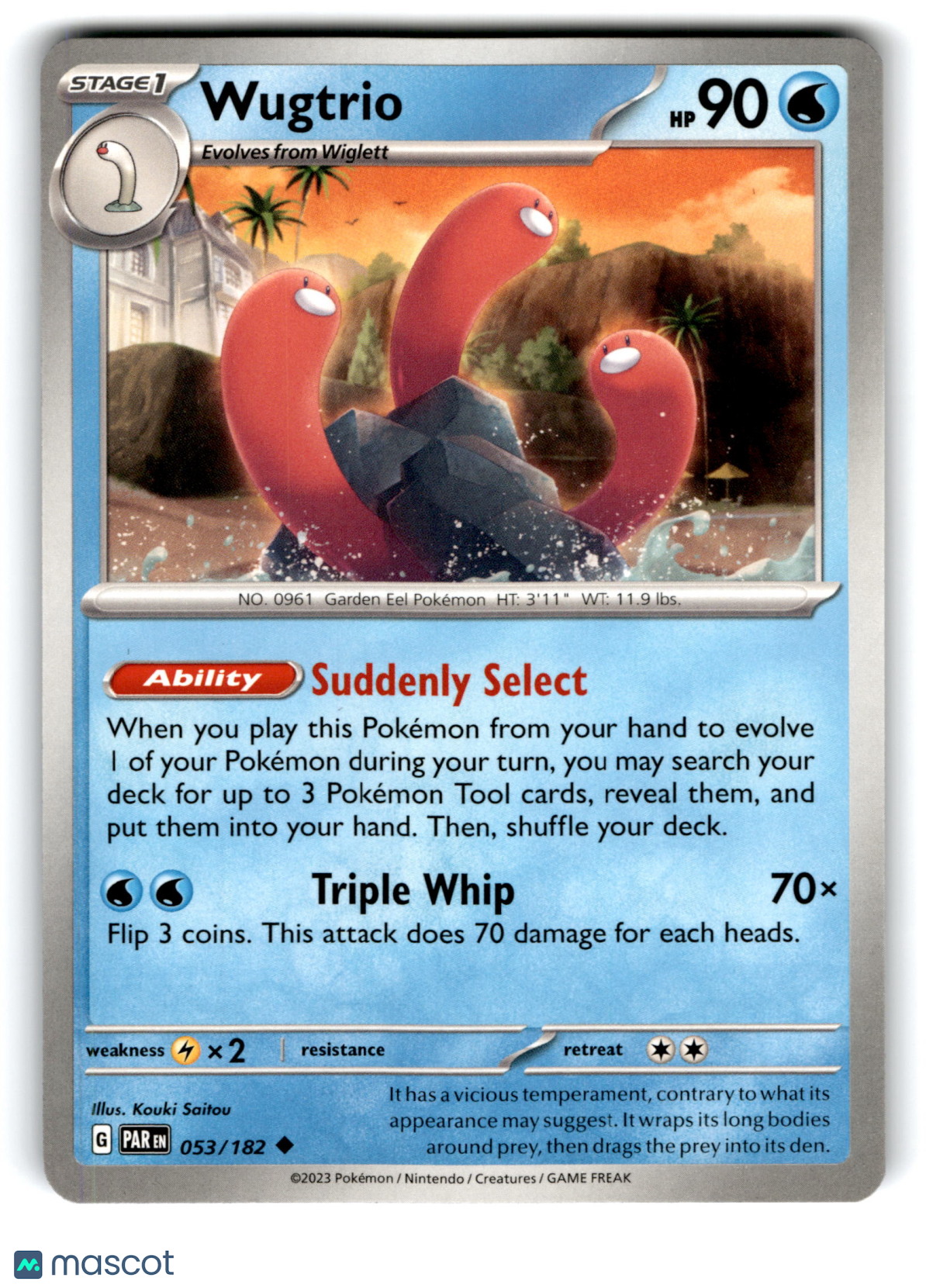 2023 Pokemon Wugtrio #53/182