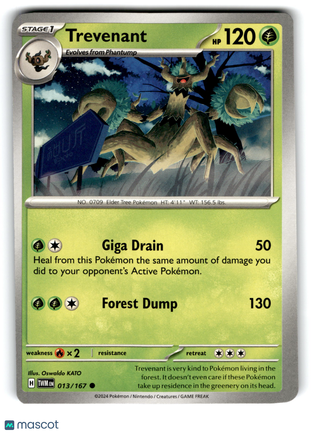 2024 Pokemon Trevenant #13/167