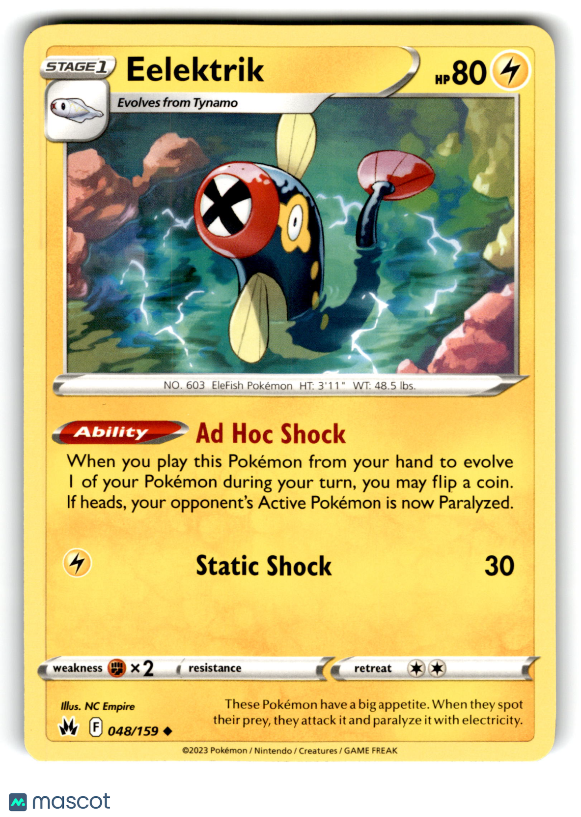 2023 Pokemon Eelektrik #48/159