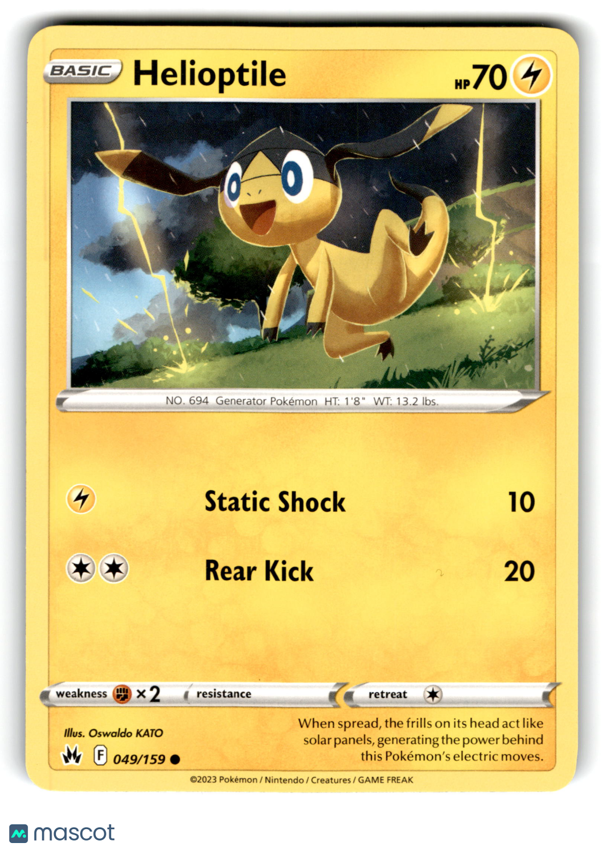 2023 Pokemon Helioptile #49/159