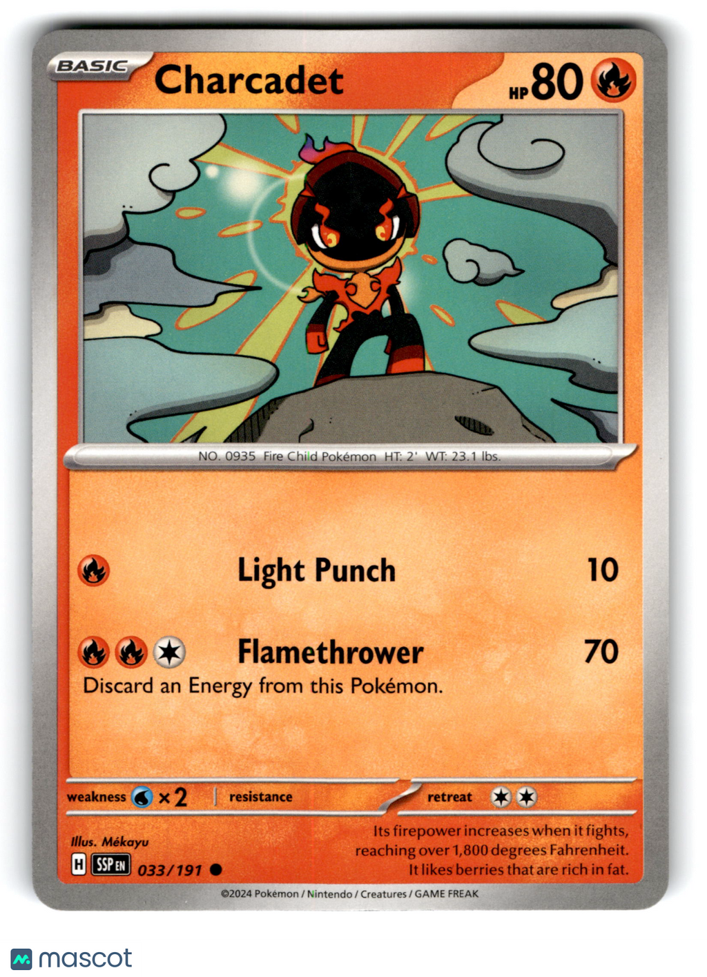 2024 Pokemon Charcadet #33/191
