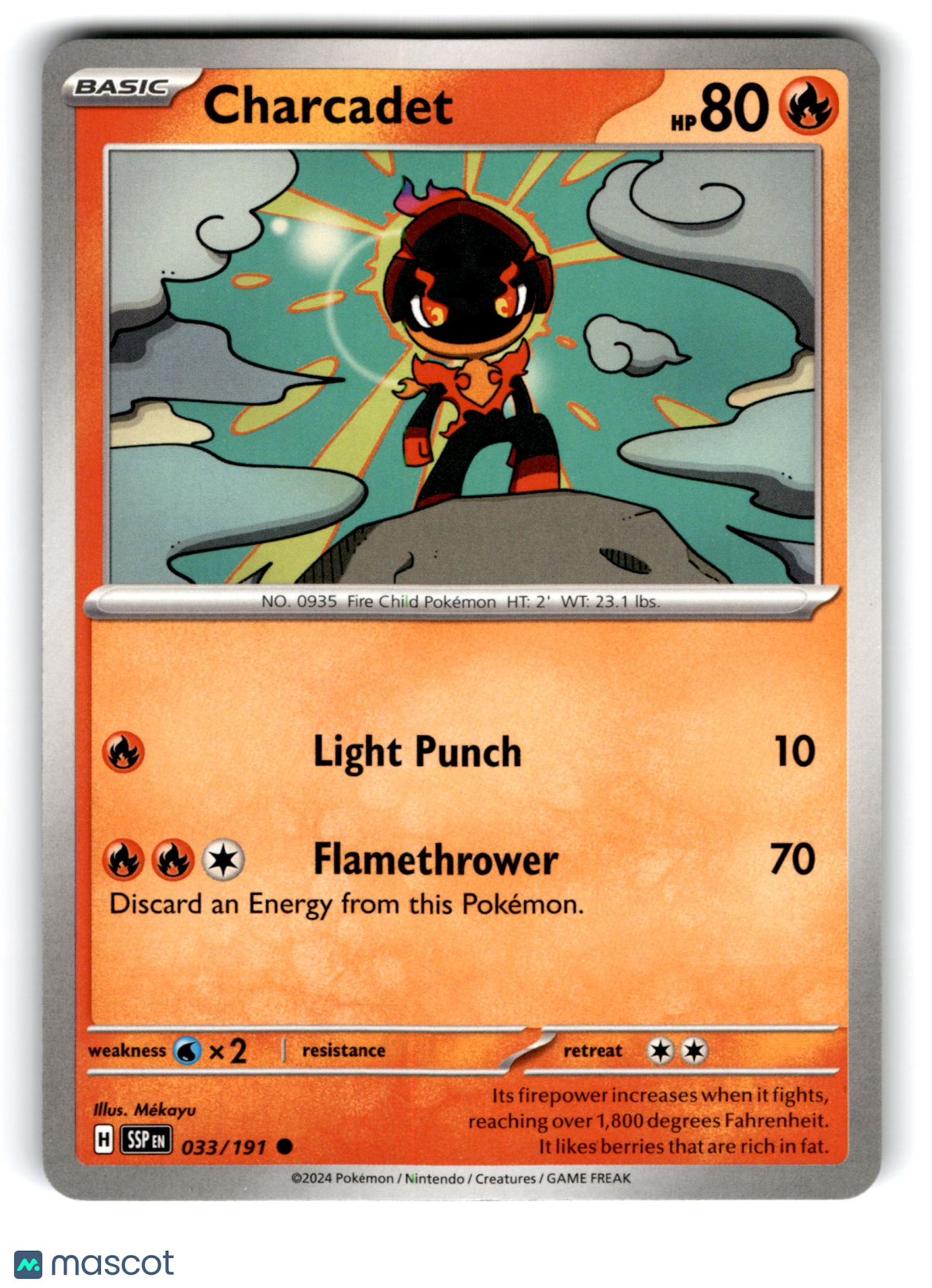 2024 Pokemon Charcadet #33/191