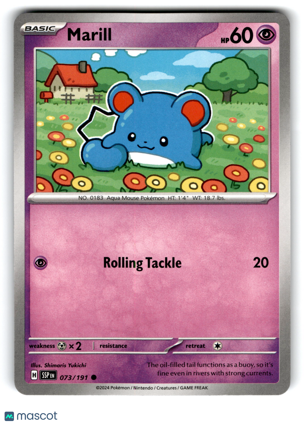 2024 Pokemon Marill #73/191
