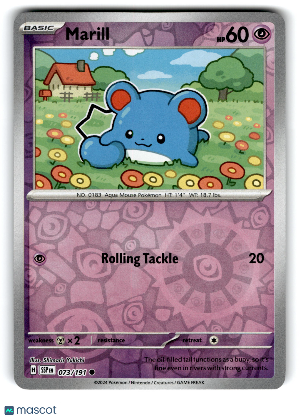 2024 Pokemon Marill #73/191