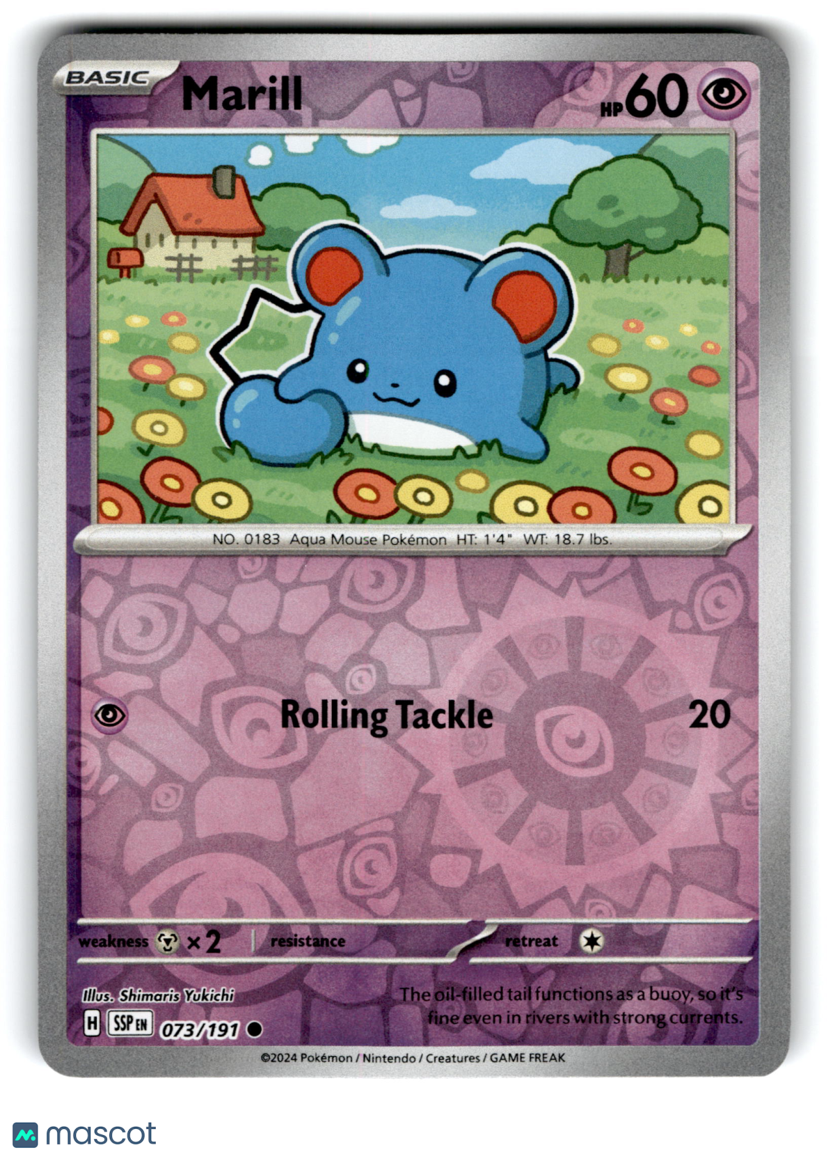 2024 Pokemon Marill #73/191