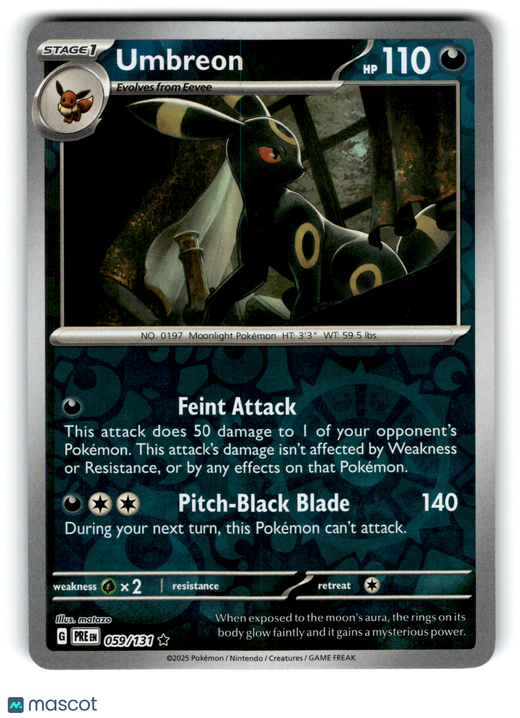 2025 Pokemon Umbreon #59/131