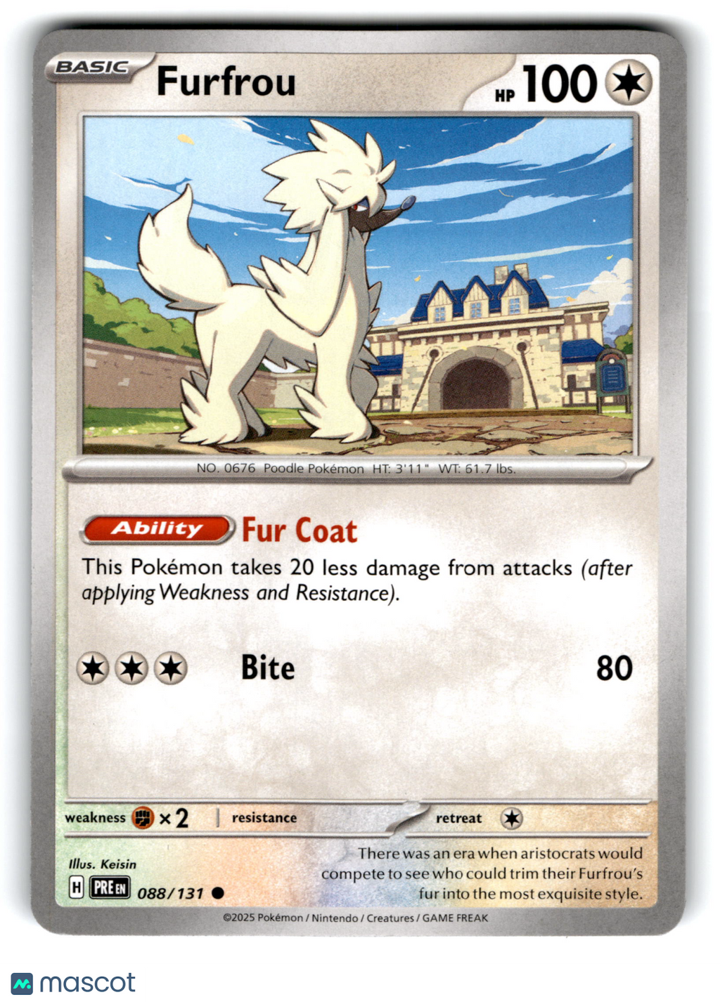 2025 Pokemon Furfrou #88/131