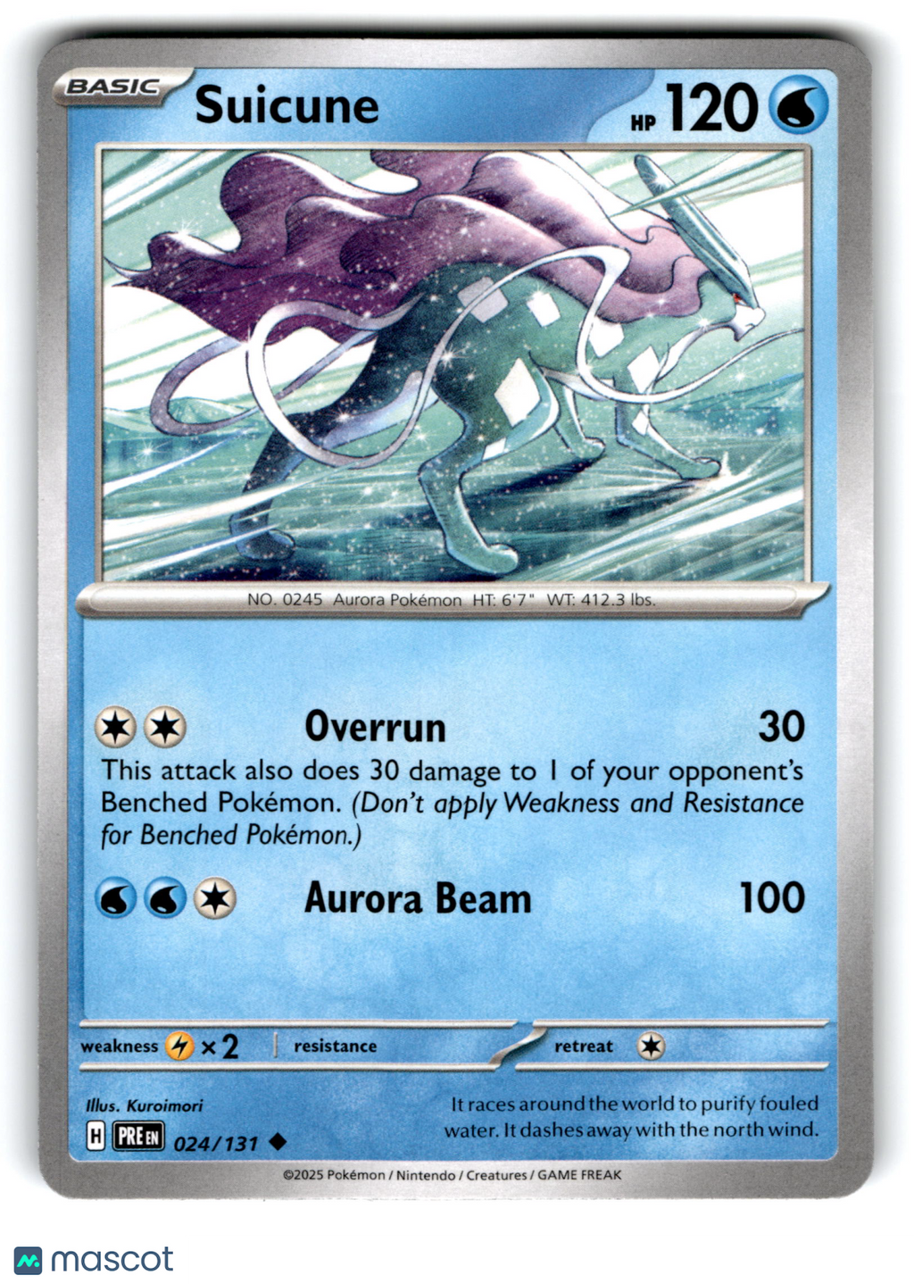 2025 Pokemon Suicune #24/131