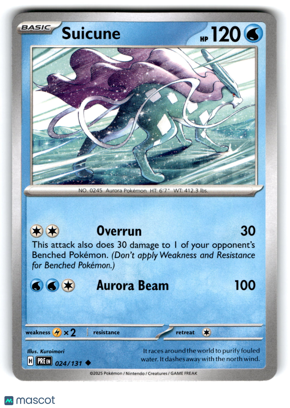 2025 Pokemon Suicune #24/131