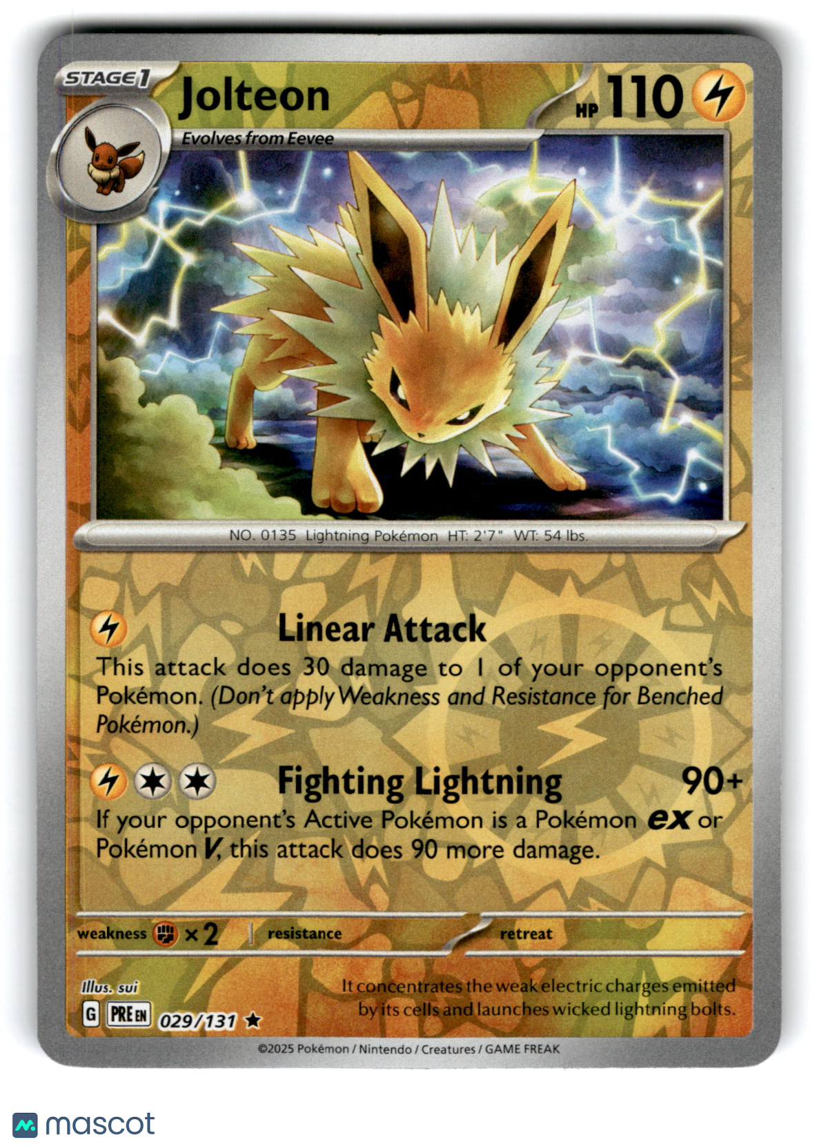 2025 Pokemon Jolteon #29/131