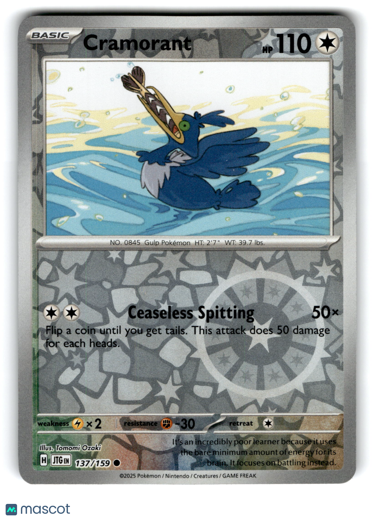 2025 Pokemon Cramorant #137/159
