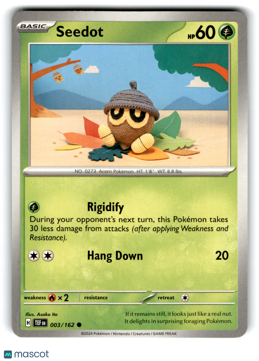 2024 Pokemon Seedot #3/162