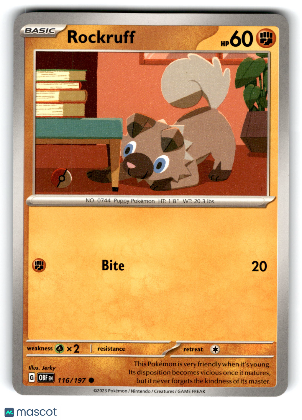 2023 Pokemon Rockruff #116/197