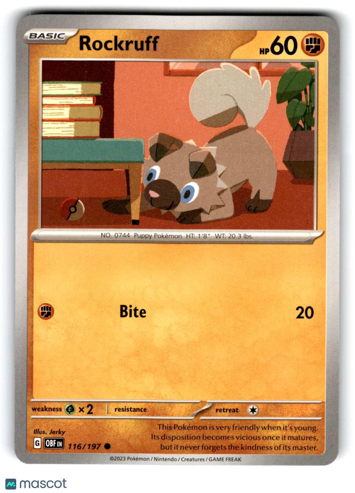 2023 Pokemon Rockruff #116/197