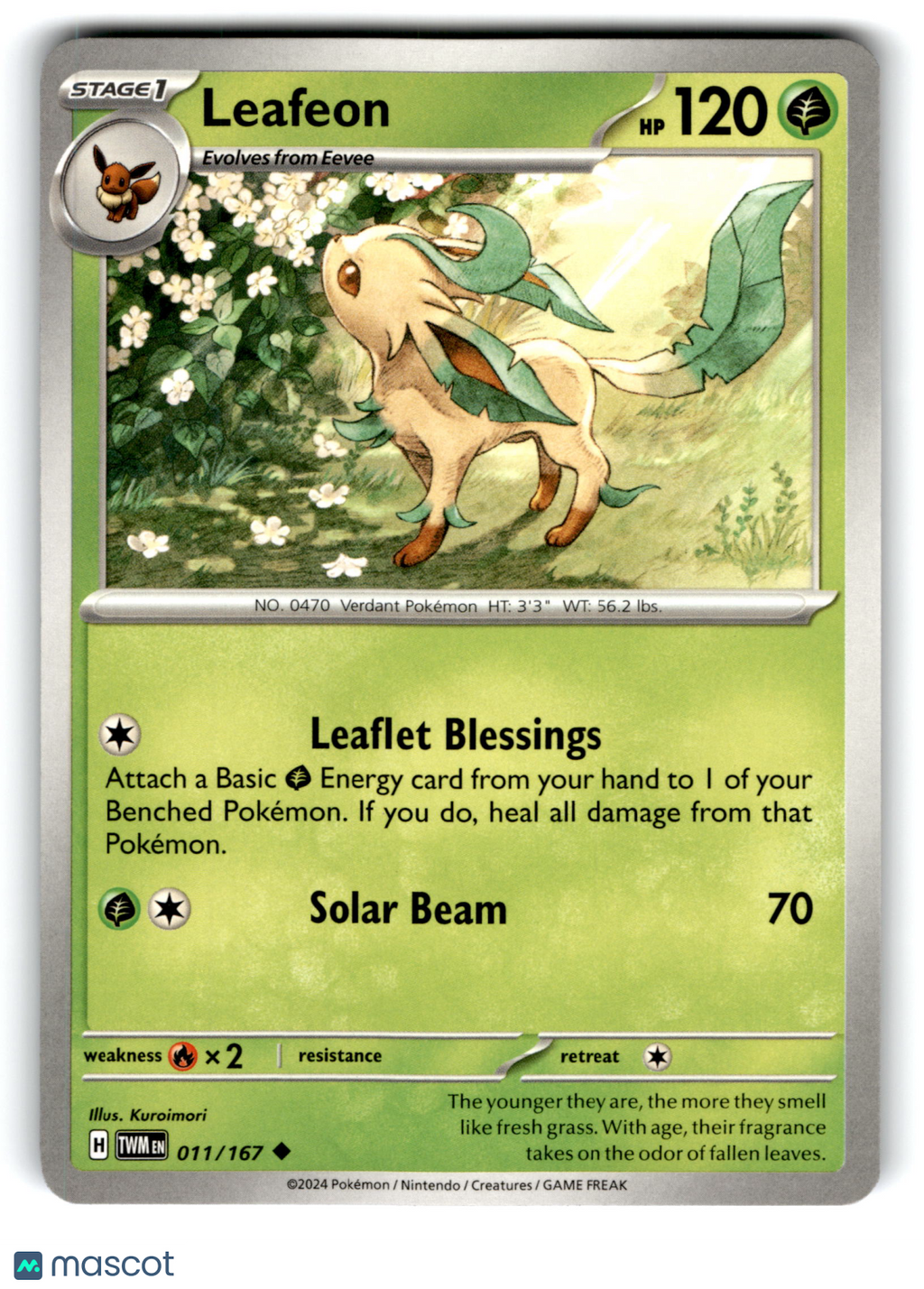 2024 Pokemon Leafeon #11/167