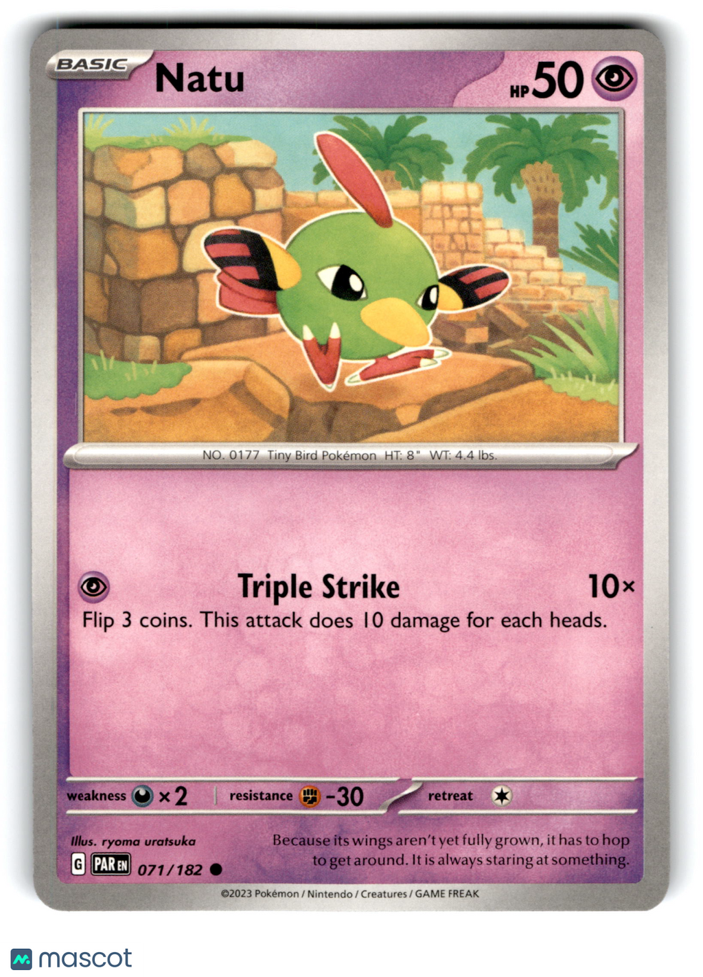 2023 Pokemon Natu #71/182