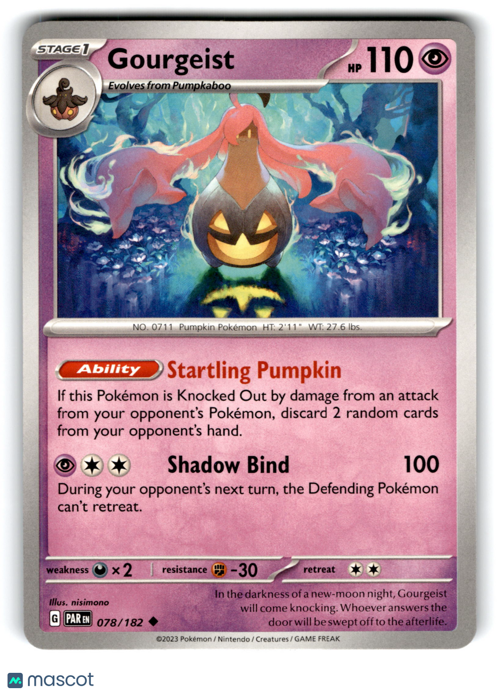 2023 Pokemon Gourgeist #78/182