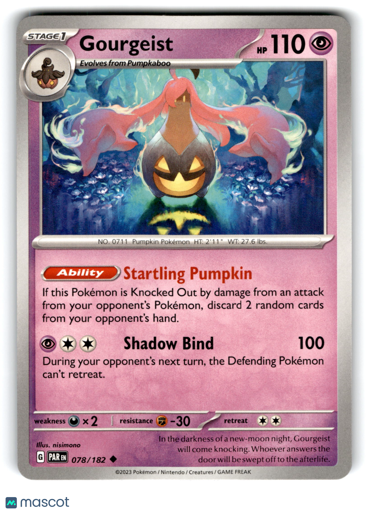 2023 Pokemon Gourgeist #78/182