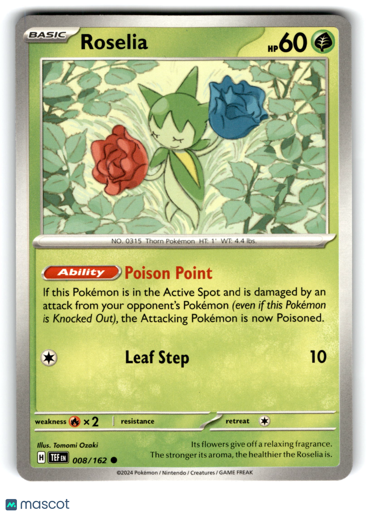2024 Pokemon Roselia #8/162