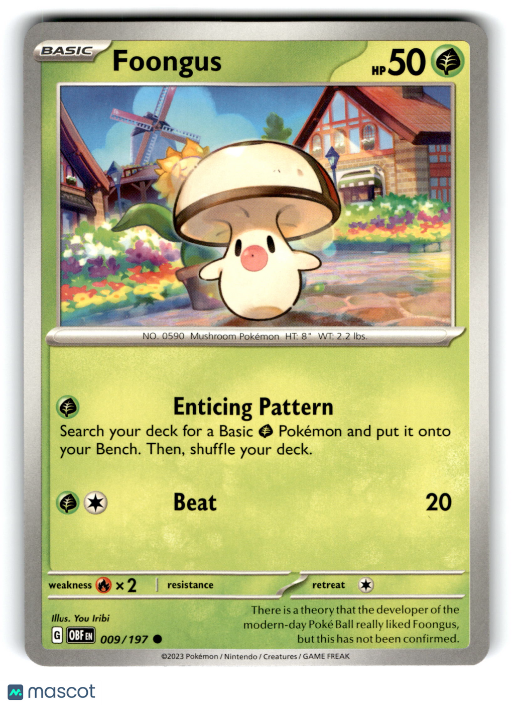 2023 Pokemon Foongus #9/197