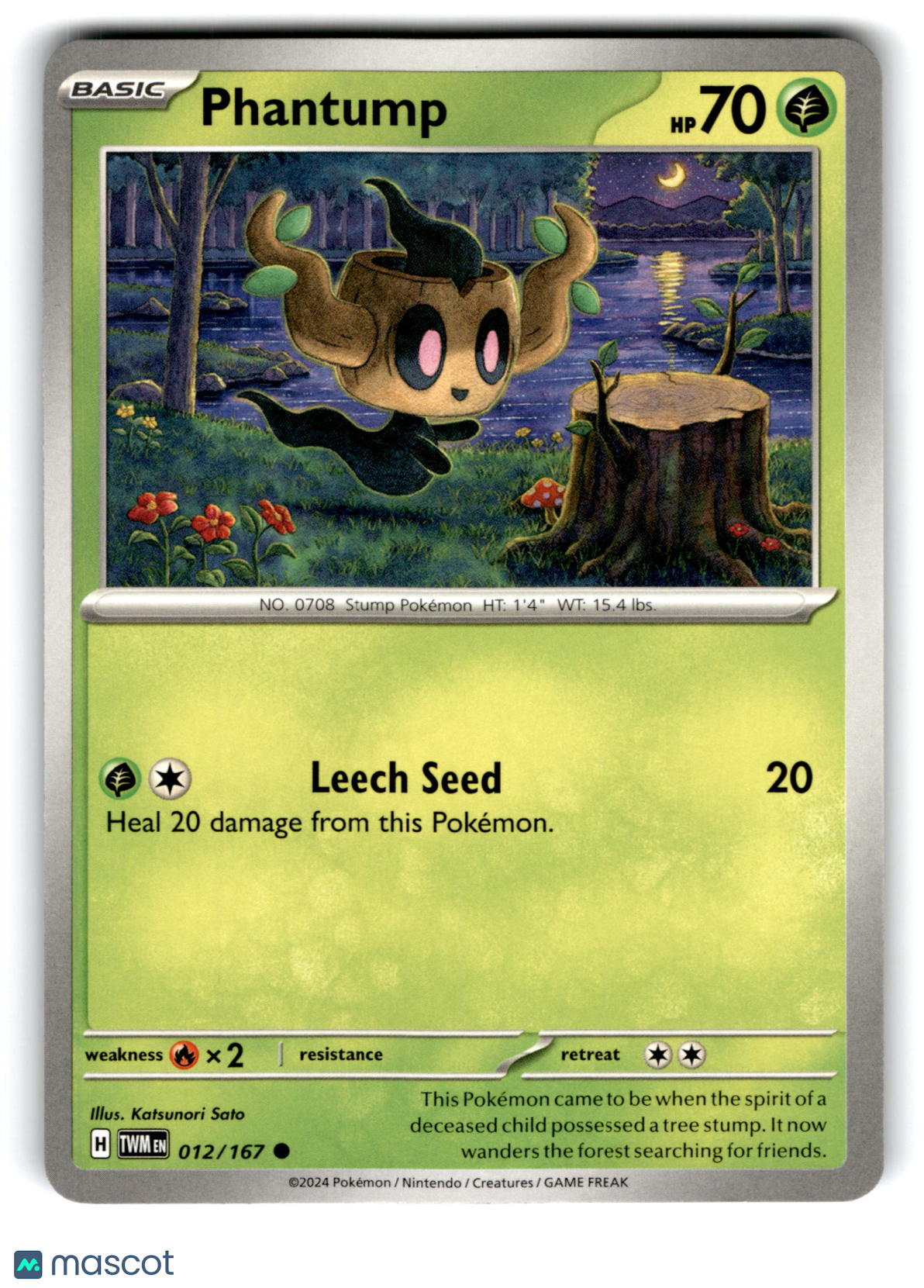 2024 Pokemon Phantump #12/167