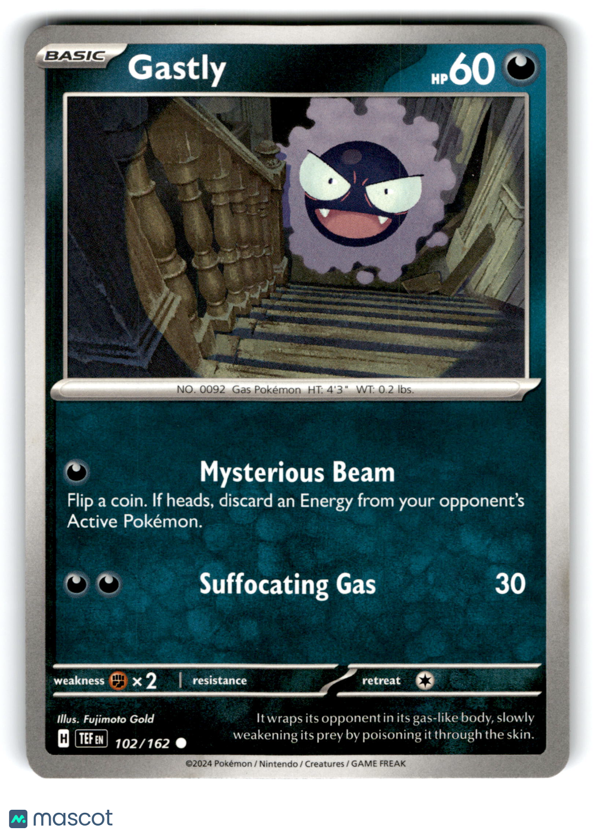 2024 Pokemon Gastly #102/162