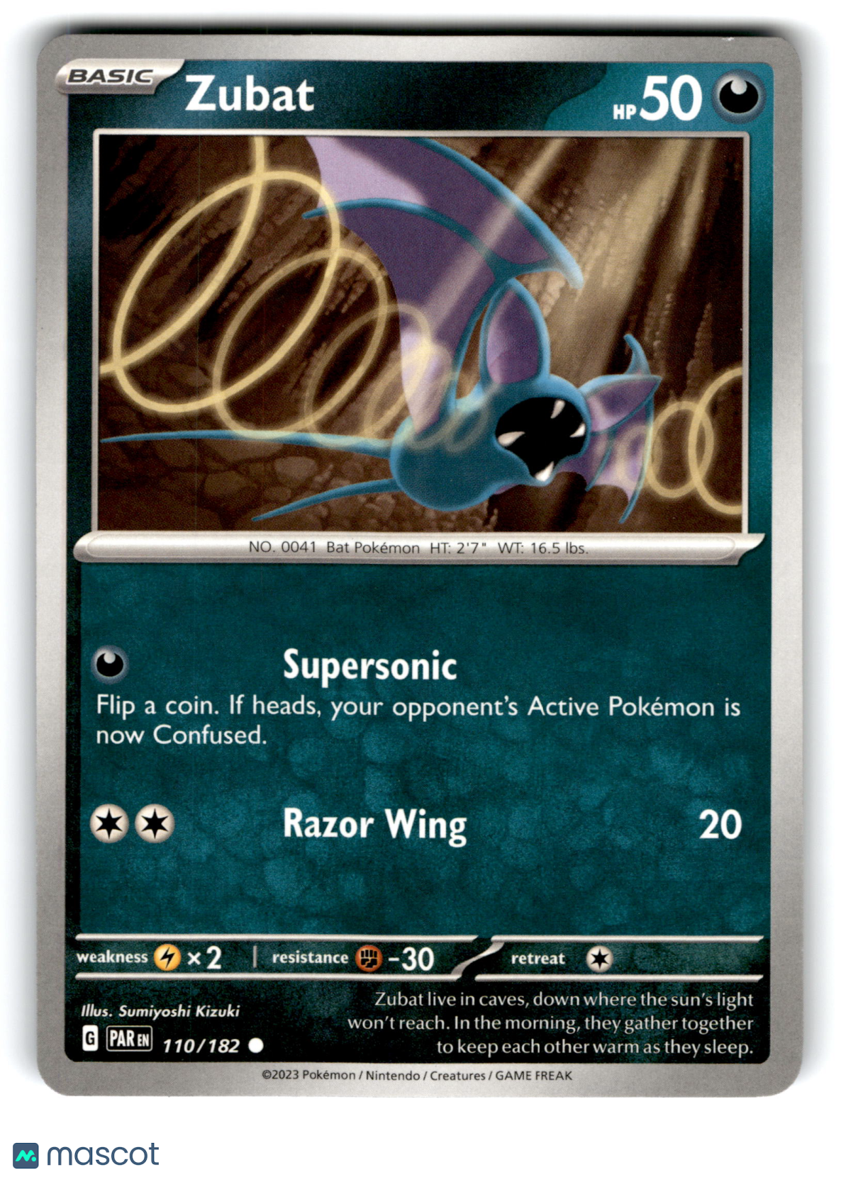 2023 Pokemon Zubat #110/182