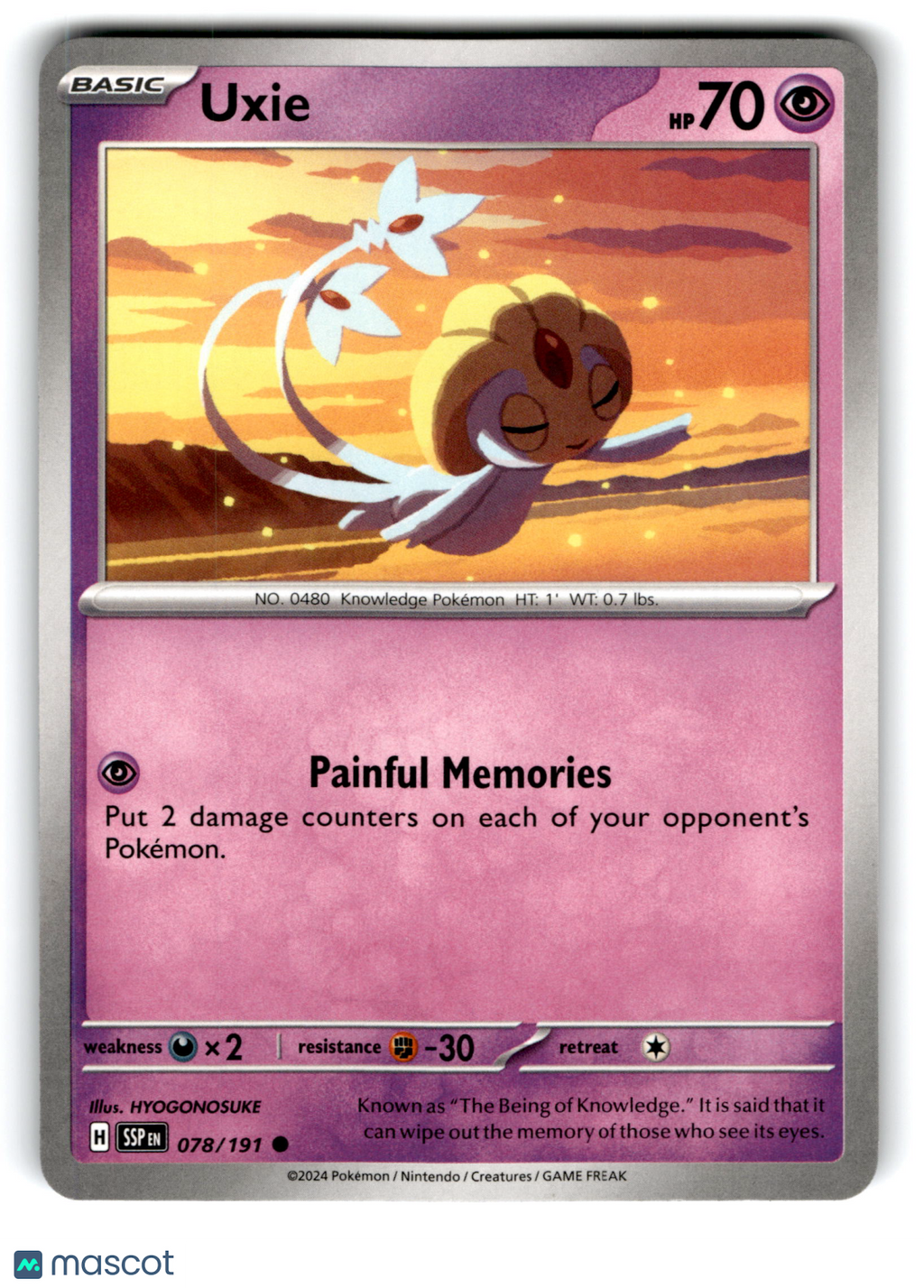 2024 Pokemon Uxie #78/191