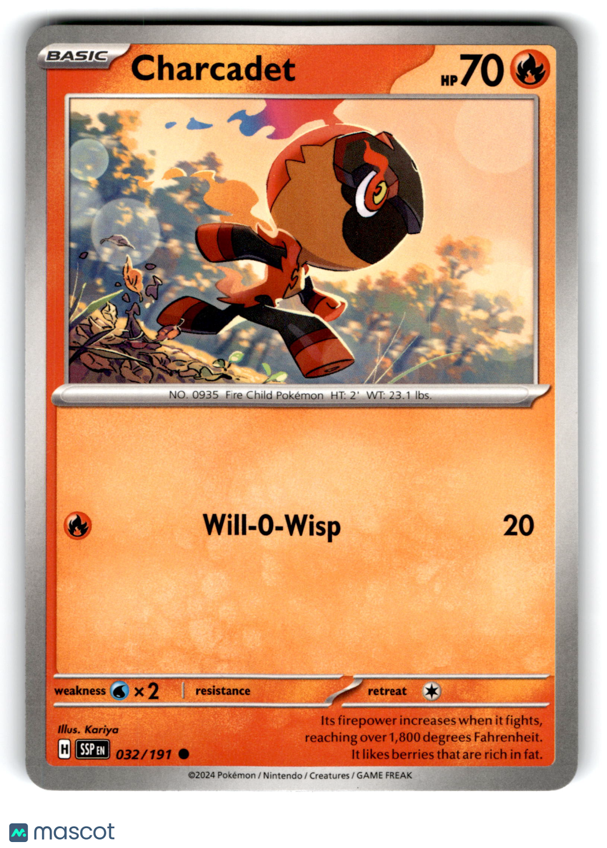 2024 Pokemon Charcadet #32/191