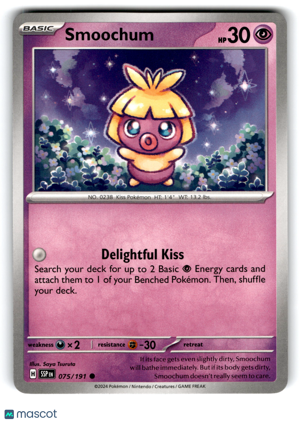 2024 Pokemon Smoochum #75/191