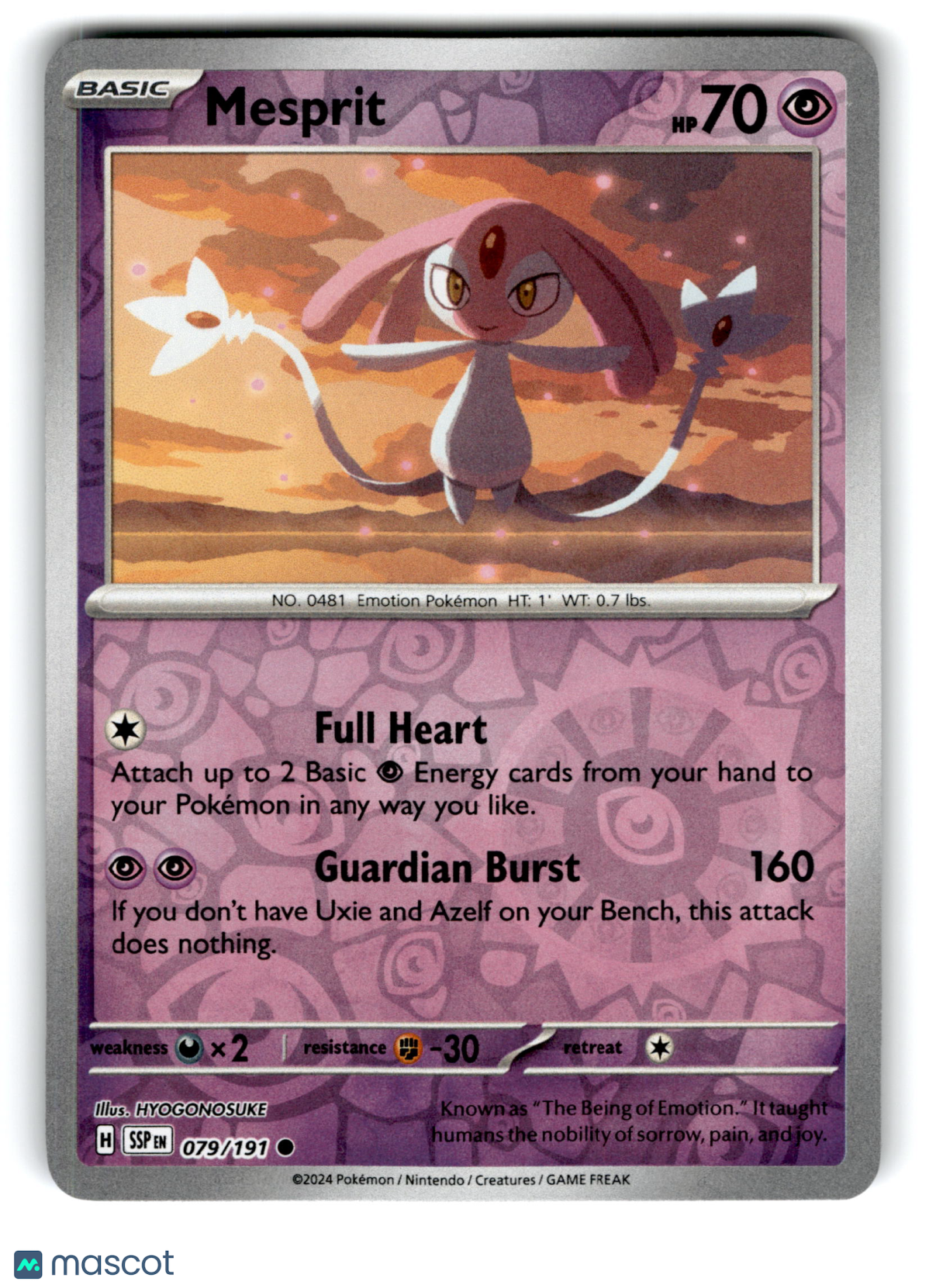 2024 Pokemon Mesprit #79/191