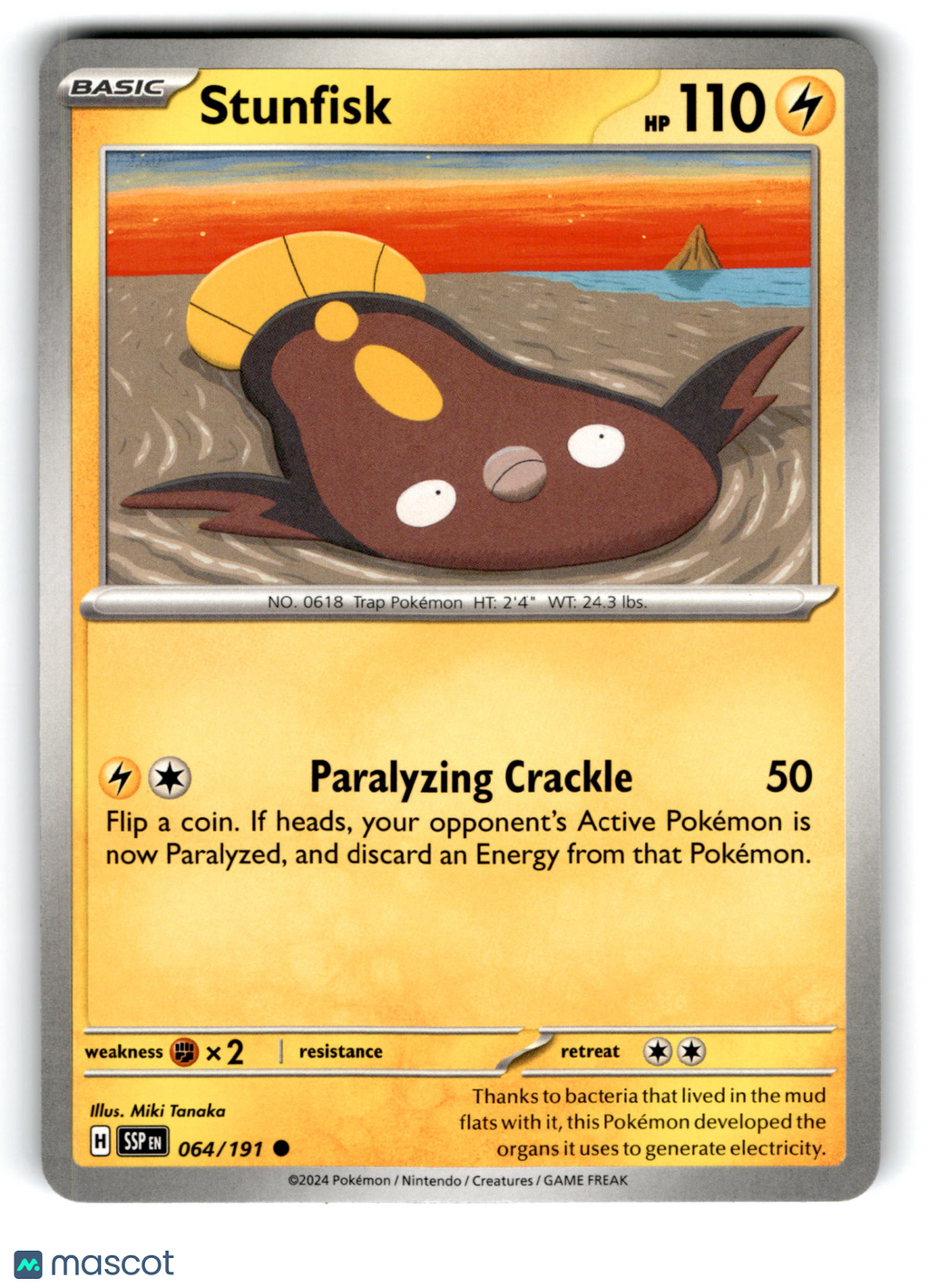 2024 Pokemon Stunfisk #64/191