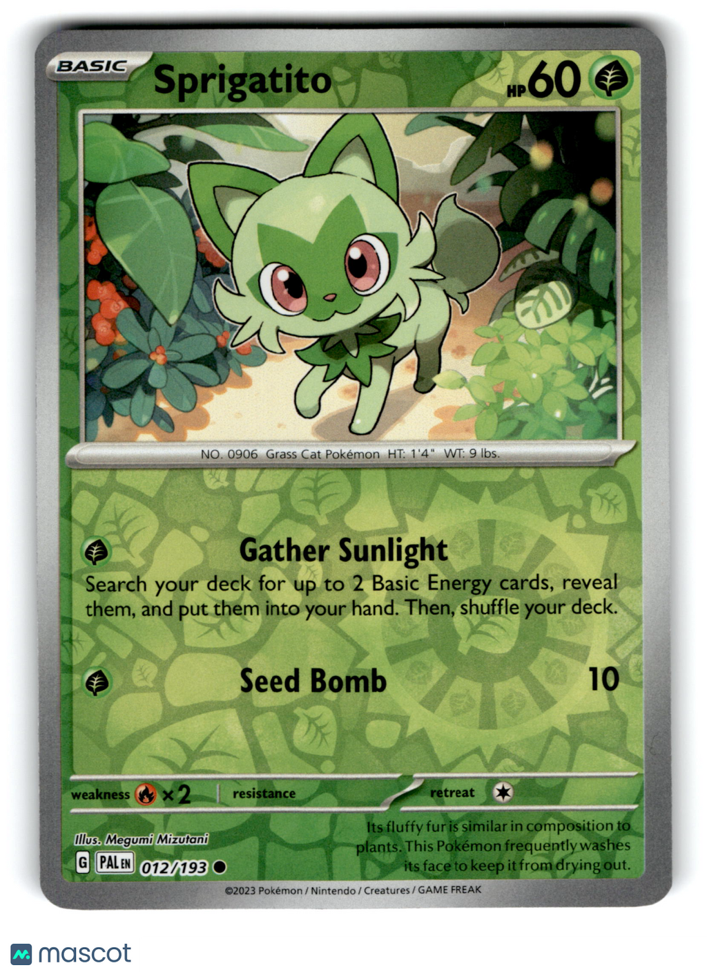 2023 Pokemon Sprigatito #12/193