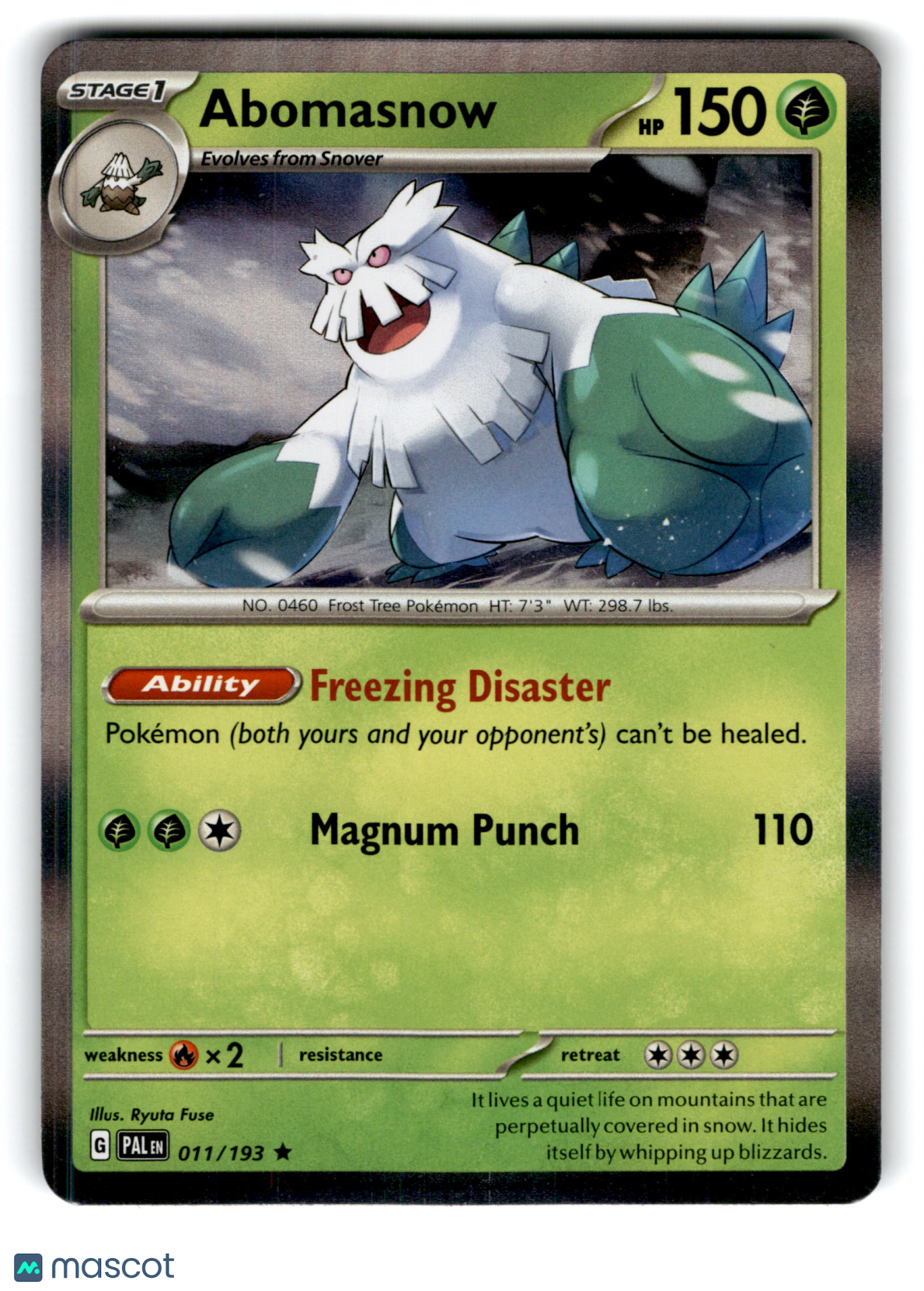 2023 Pokemon Abomasnow #11/193