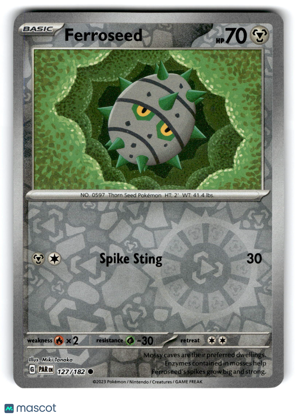 2023 Pokemon Ferroseed #127/182