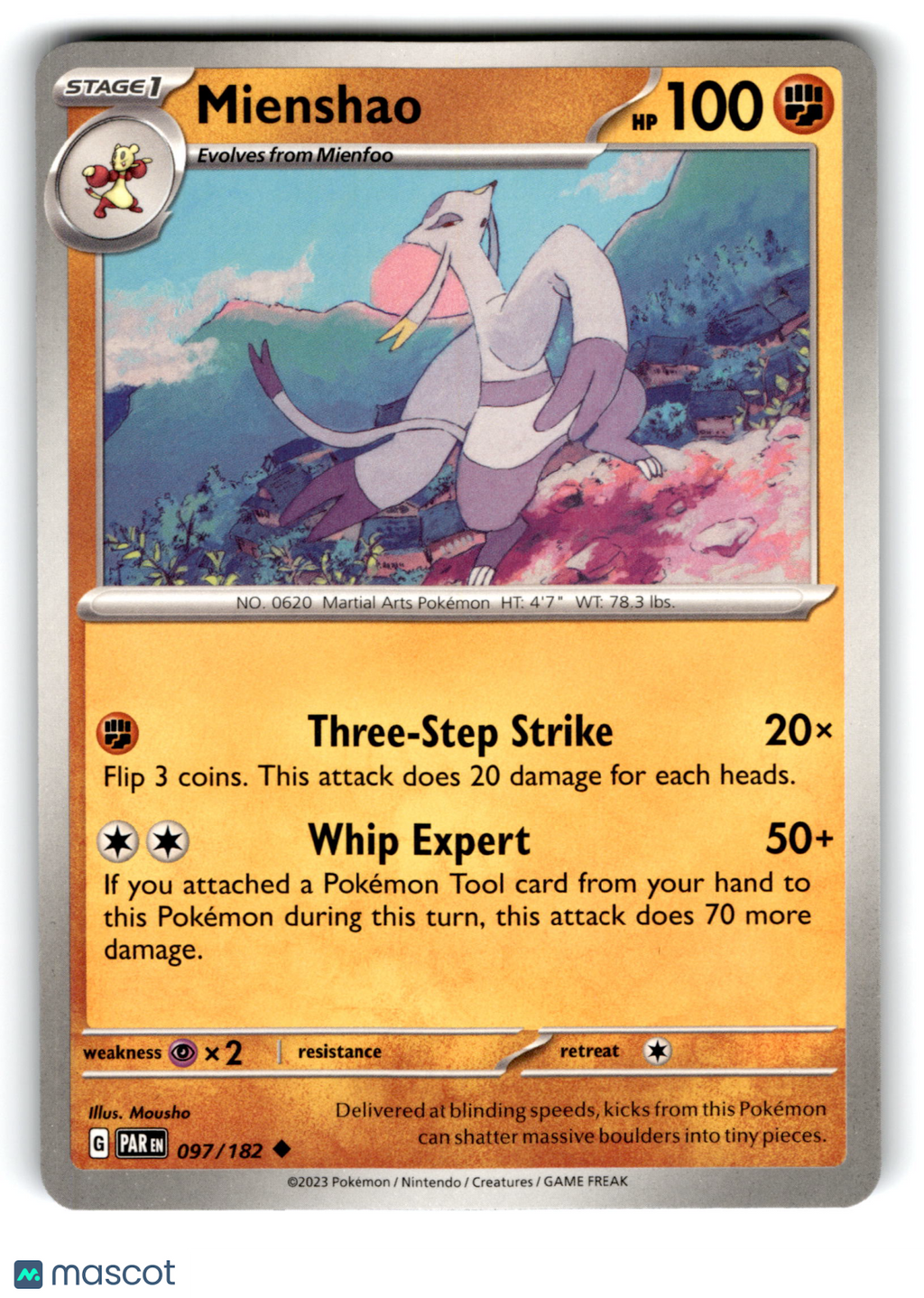 2023 Pokemon Mienshao #97/182