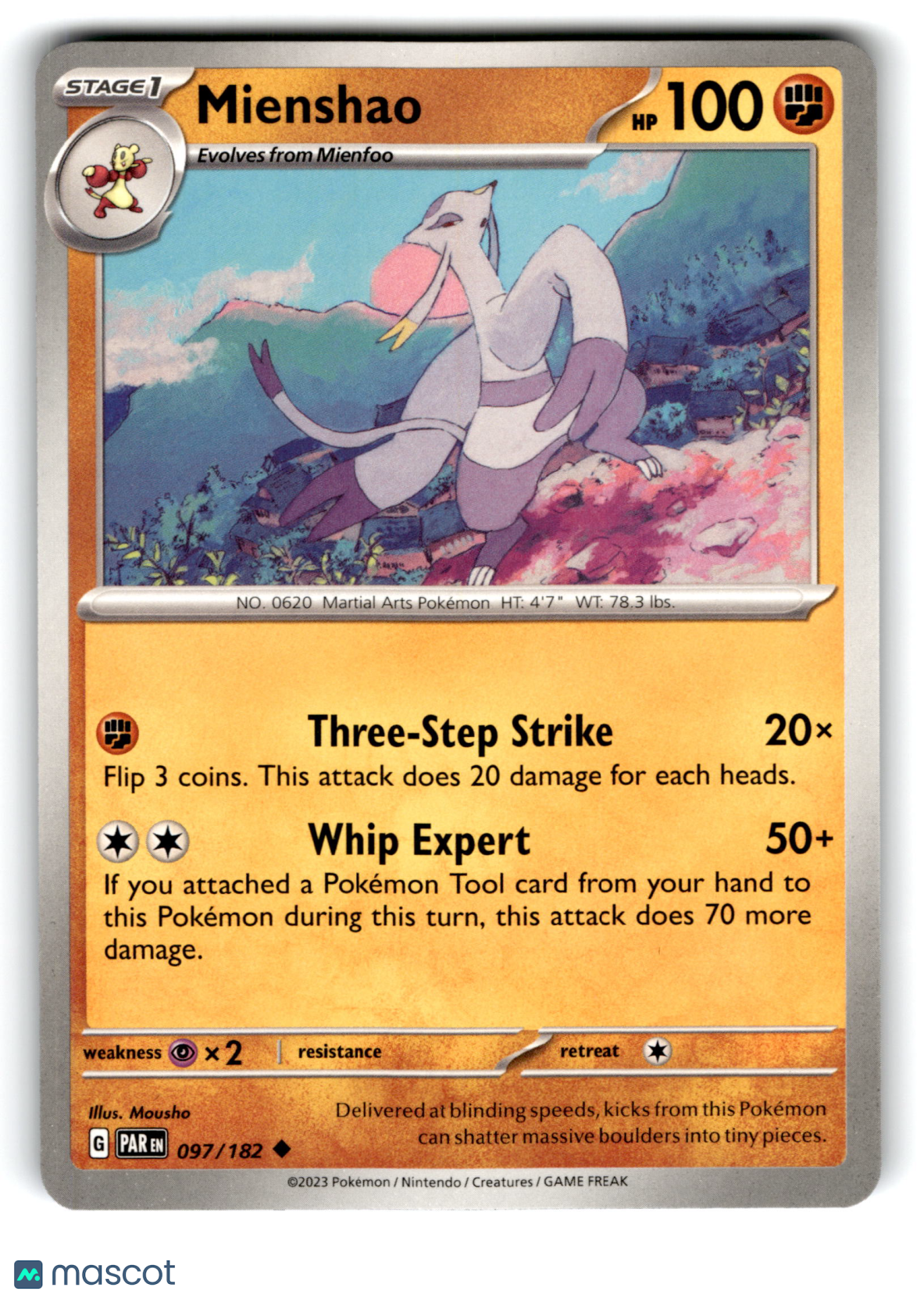 2023 Pokemon Mienshao #97/182
