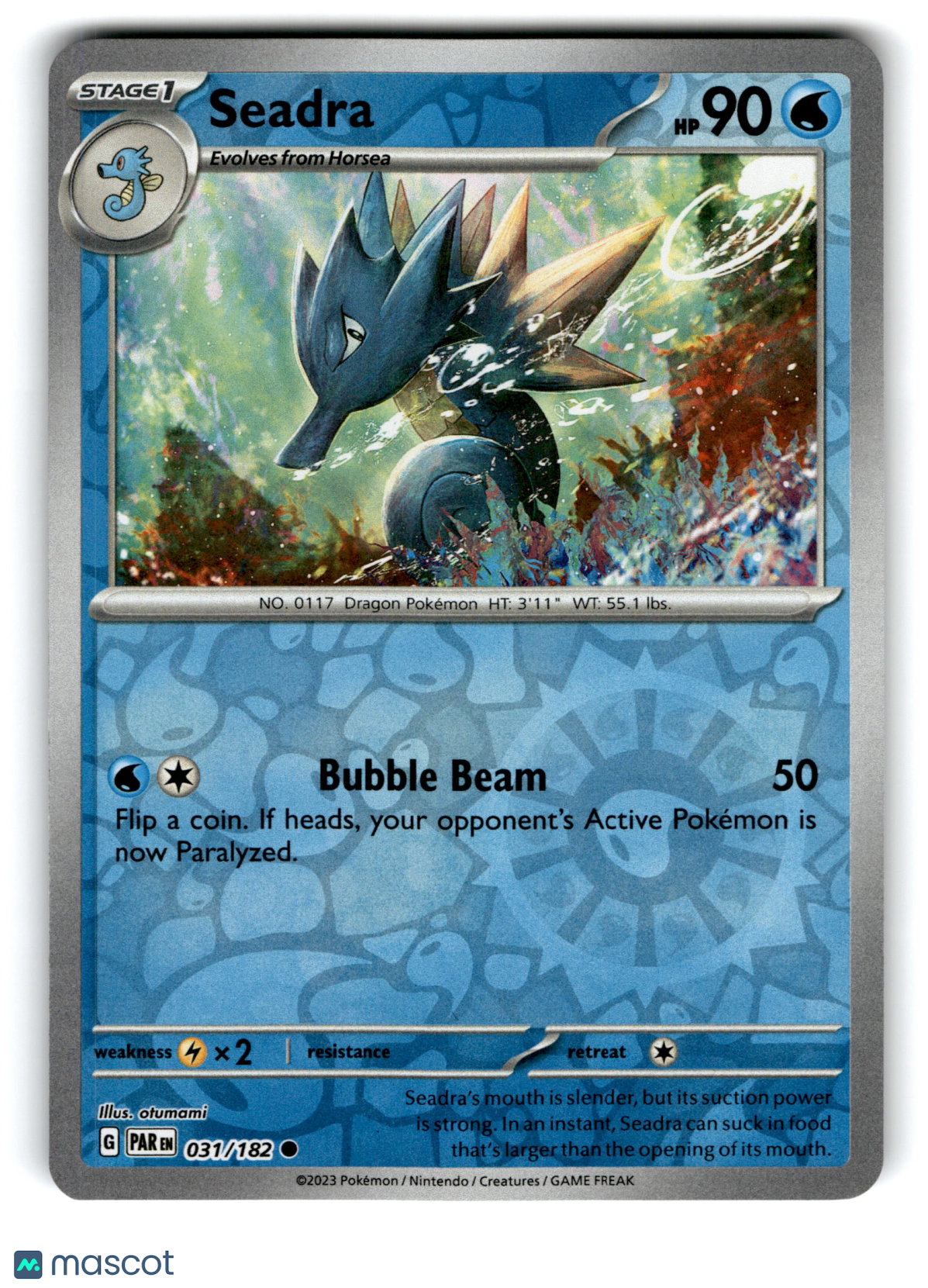 2023 Pokemon Seadra #31/182