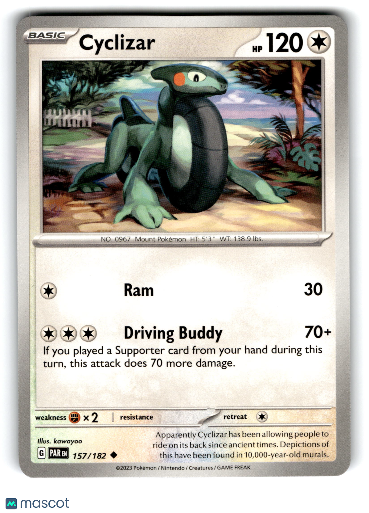 2023 Pokemon Cyclizar #157/182