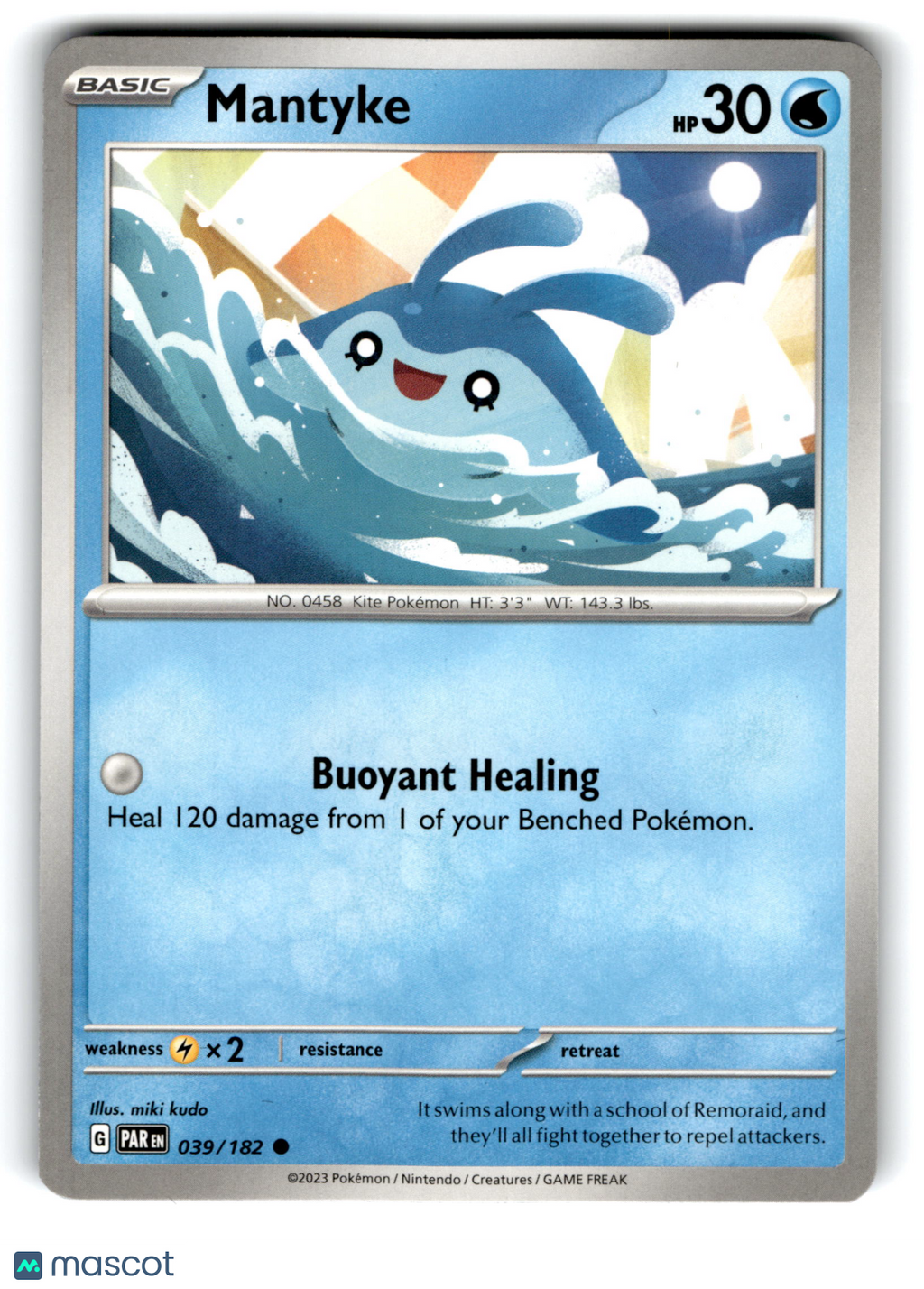 2023 Pokemon Mantyke #39/182