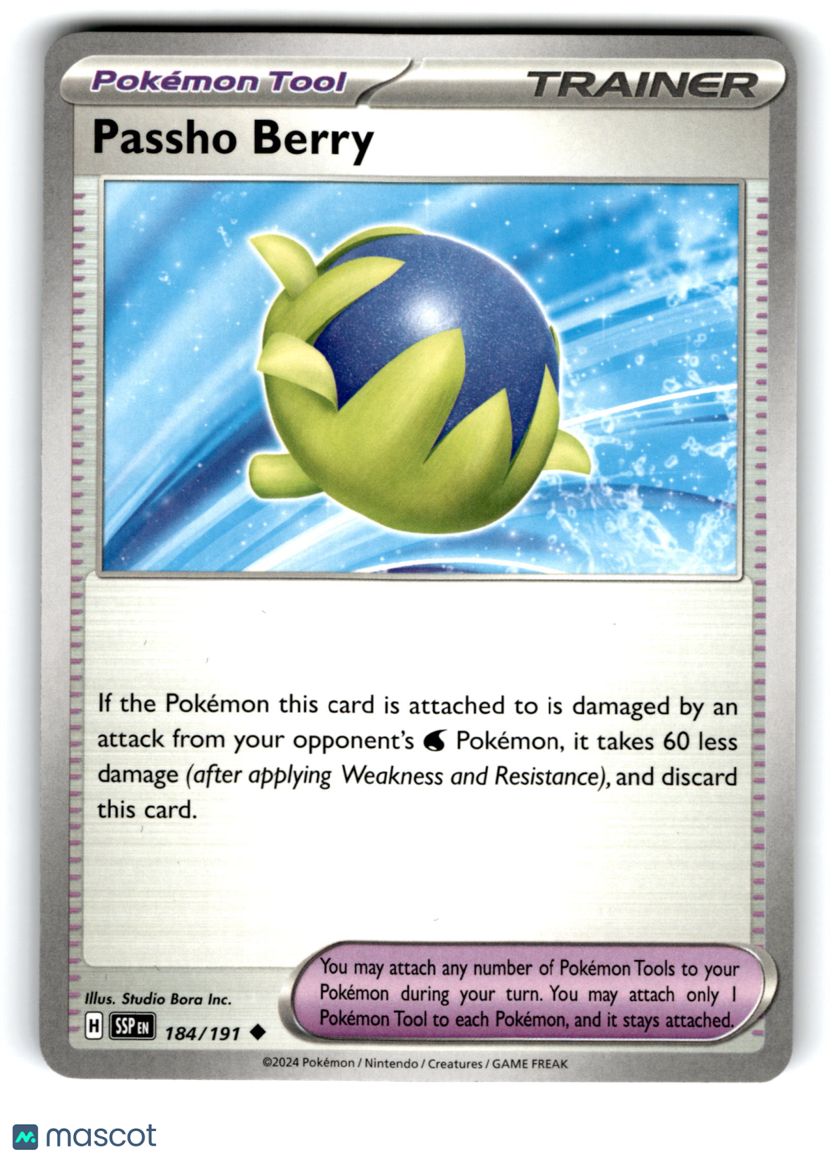2024 Pokemon Passho Berry #184/191
