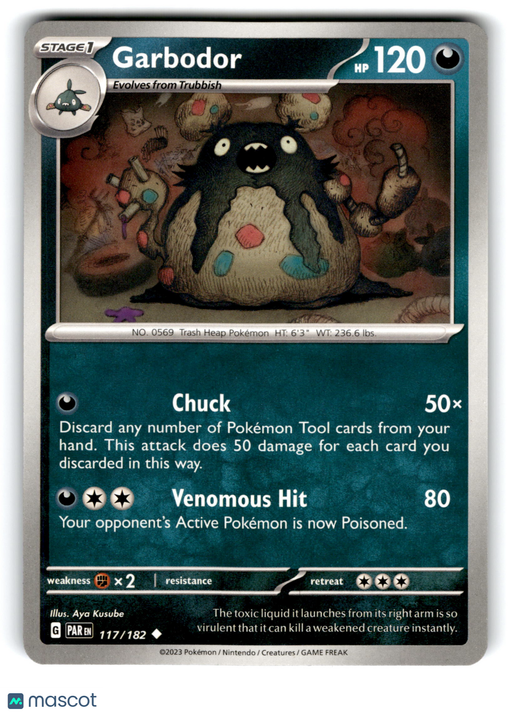 2023 Pokemon Garbodor #117/182