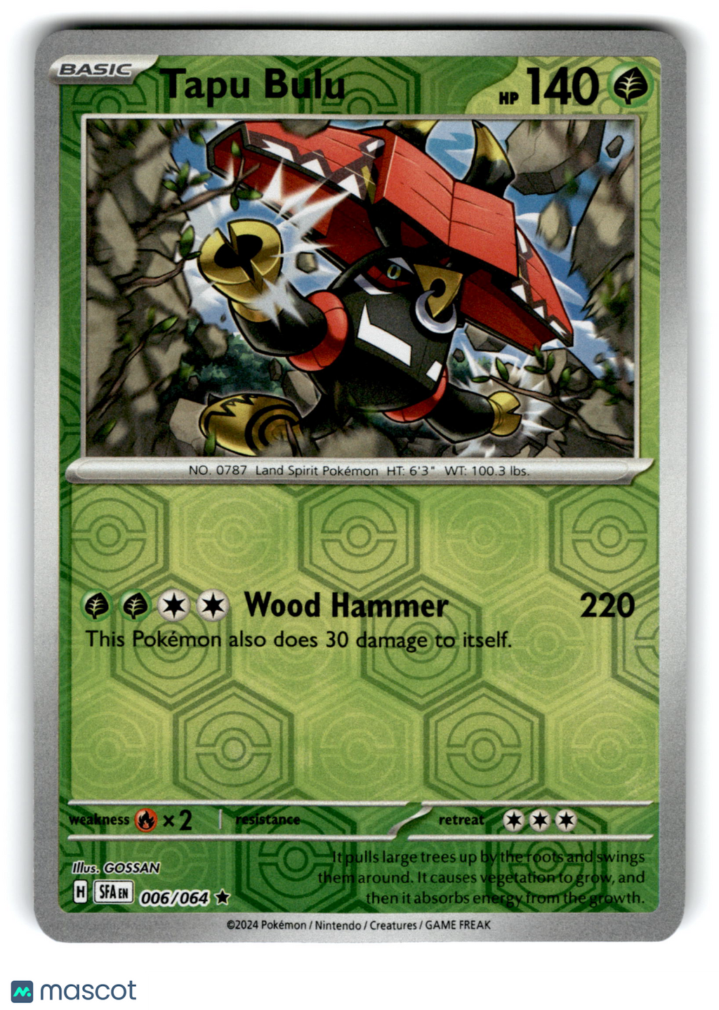 2024 Pokemon Tapu Bulu #6/64